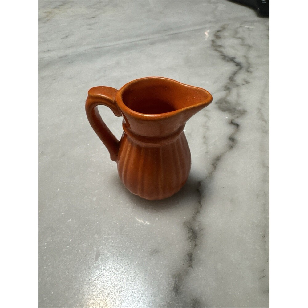 Stangl USA Pottery Miniature Pitcher Orange #1388